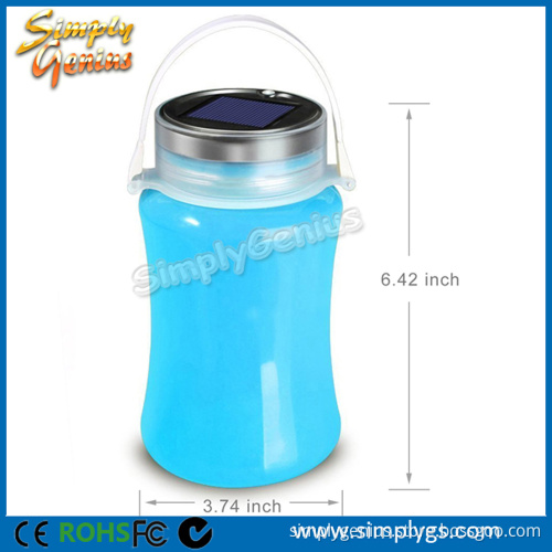 IP67 water resistant outdoor Solar LED Light with storage bottle, 3 LED solar sun jar